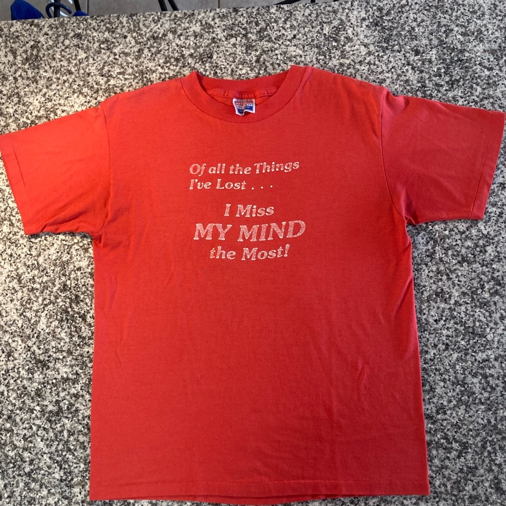 T#3 Vintage 1980s National Fifty Fifty Red Large Tee